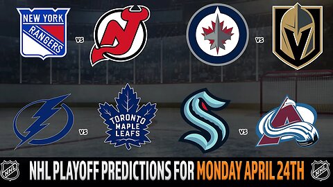 NHL Playoffs Game 4 Predictions | Rangers vs Devils | Kraken vs Avalanche | 🏒 Puck Time for April 24