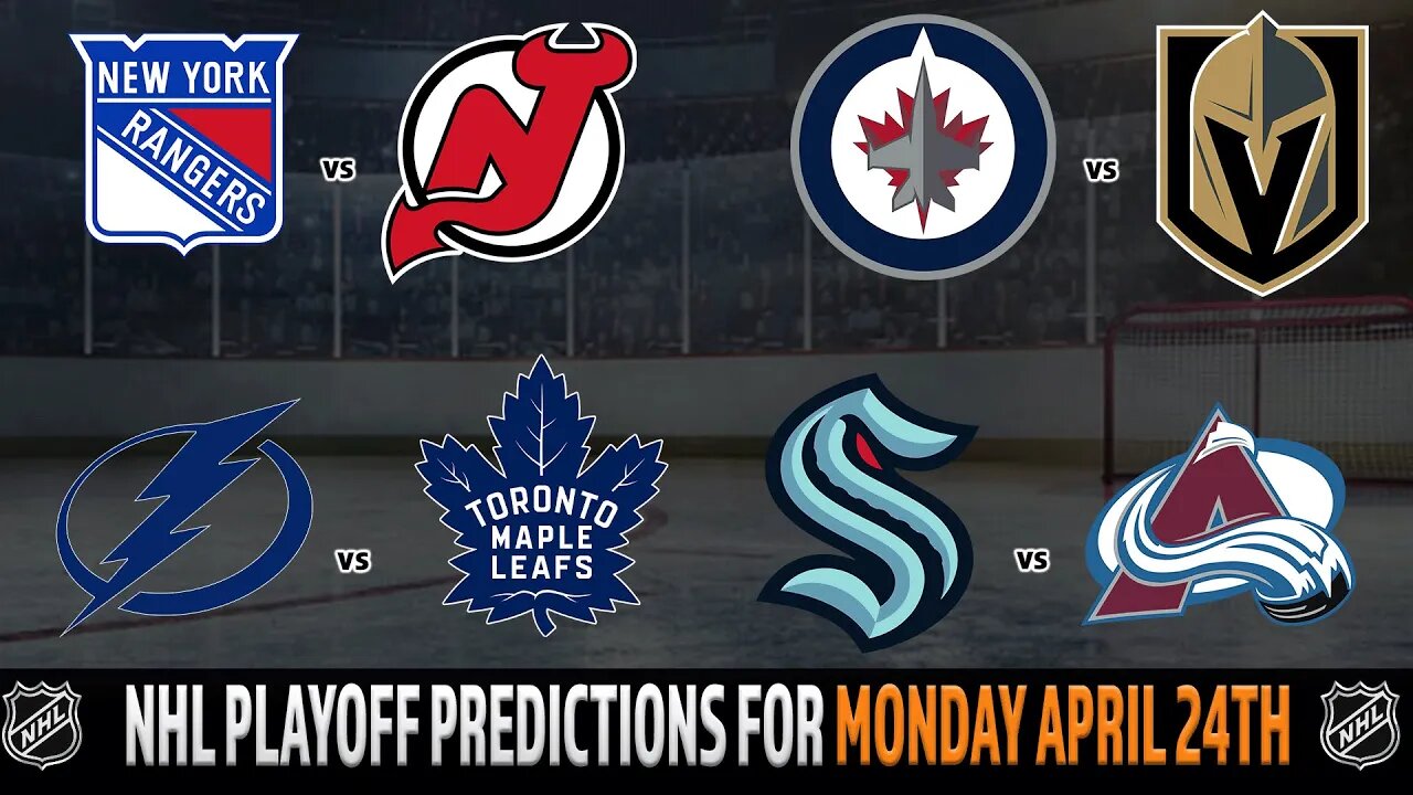 NHL Playoffs Game 4 Predictions | Rangers vs Devils | Kraken vs Avalanche | 🏒 Puck Time for April 24