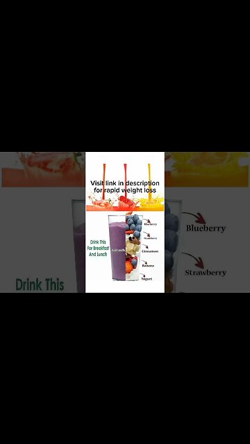 Smoothie Drink for Weight Loss: Sip Your Way to Success | How to remove the stomach fat #shorts