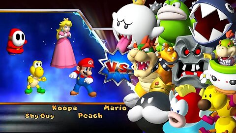 Mario Party 9 Boss Rush - Mario Peach Koopa Shy Guy