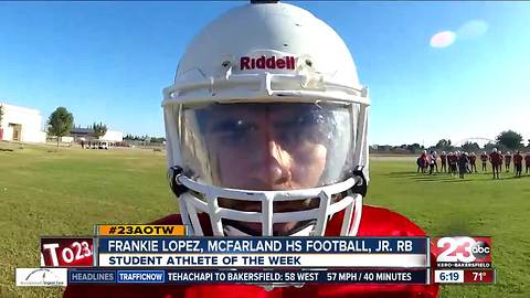 Male Athlete of the Week: Frankie Lopez