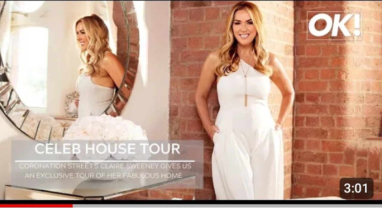 Corrie's Claire Sweeney invites us into her stunning home - including her huge 7ft bed!