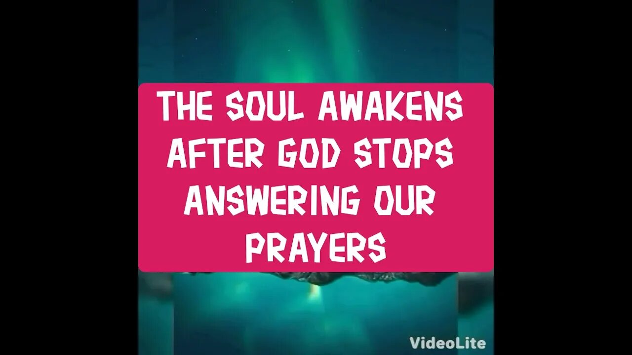 Night Musings # 291 - The Soul Awakens AFTER God Stops Answering Our Prayer! Night Talk With Myself