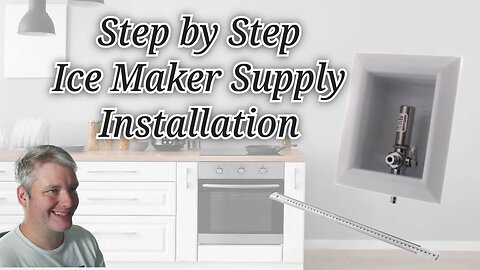 Step by Step Ice Maker Supply Installation #Plumbing #carpentry #howto #doityourself #remodel