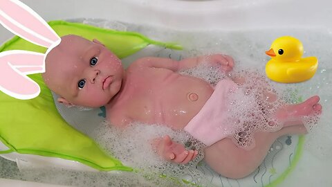 FIRST Bath For EBAY SILICONE Baby Pepper 2.0| GIVEAWAY| Changing Super Realistic Doll