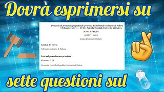 Il 18 Gennaio 2023 la Corte di Giustizia europea deciderà sull'obbligo...!