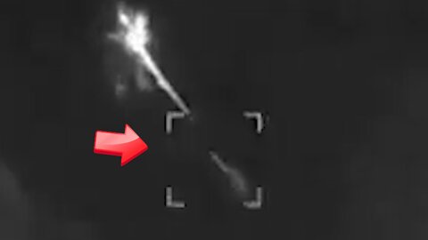 The UFO is destroying something of the object in front of it