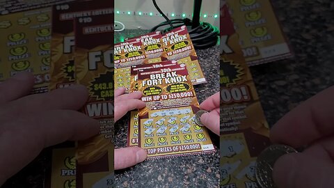 Winning $10 Scratch Off Lottery Tickets from Kentucky