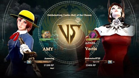 Amy (Amesang) VS Vectis (destructor9725) (SoulCalibur™ VI: Online)