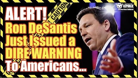 Ron DeSantis Just Issued a DIRE WARNING To Americans…Liberals Ticked This Came Out!