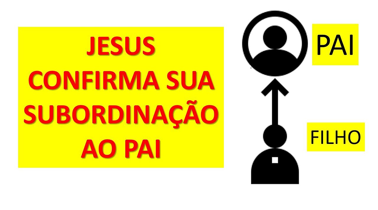 Jesus confirma Sua subordinação ao Pai