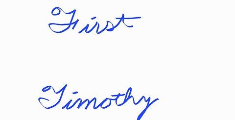 First Timothy Without Chapters