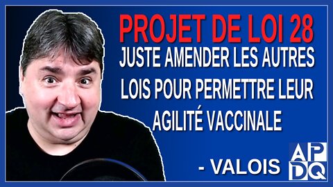 Juste amender les autres lois pour permettre à certaines professions deposer des actes médicaux