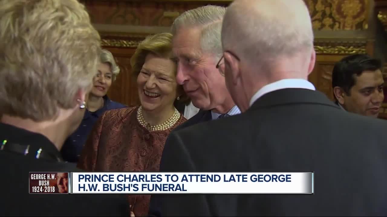 Prince Charles to attend George H.W. Bush's funeral