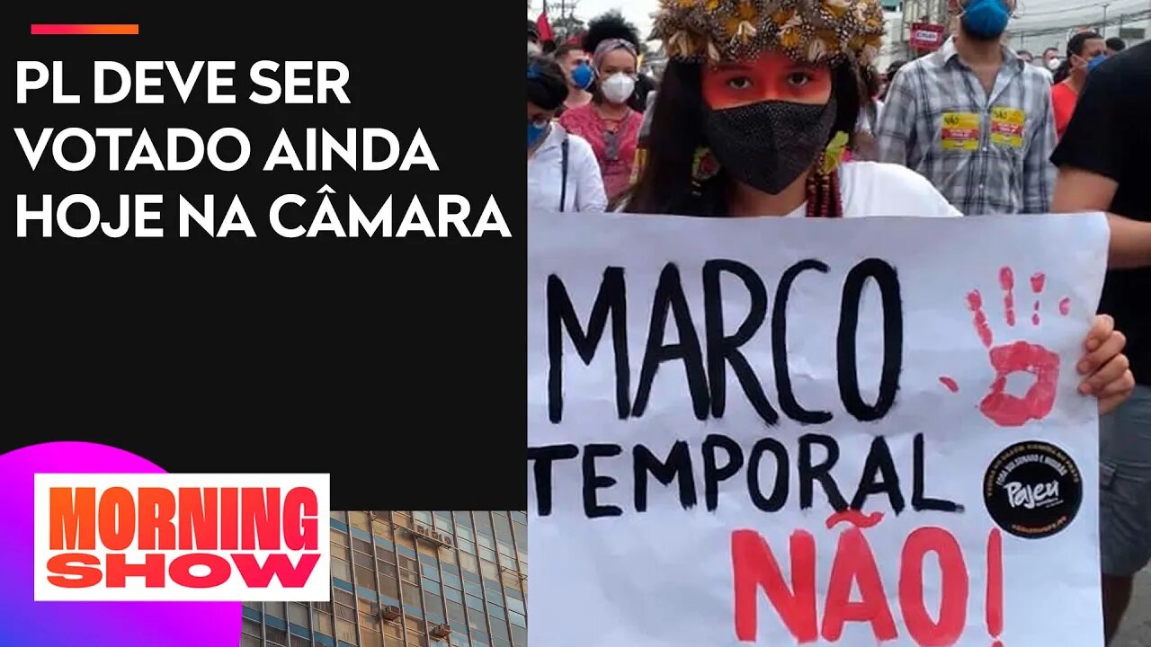 Indígenas protestam contra Marco Temporal em São Paulo