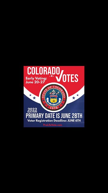 Colorado Voter Registration Deadline and Primary Date