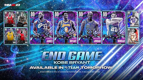 END GAME 2K24 COVER ATHLETE KOBE BRYANT Packs Dropping Tomorrow in NBA 2K23 MyTeam