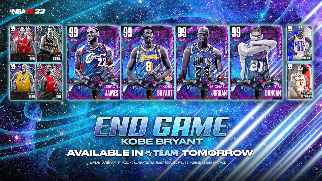 END GAME 2K24 COVER ATHLETE KOBE BRYANT Packs Dropping Tomorrow in NBA 2K23 MyTeam
