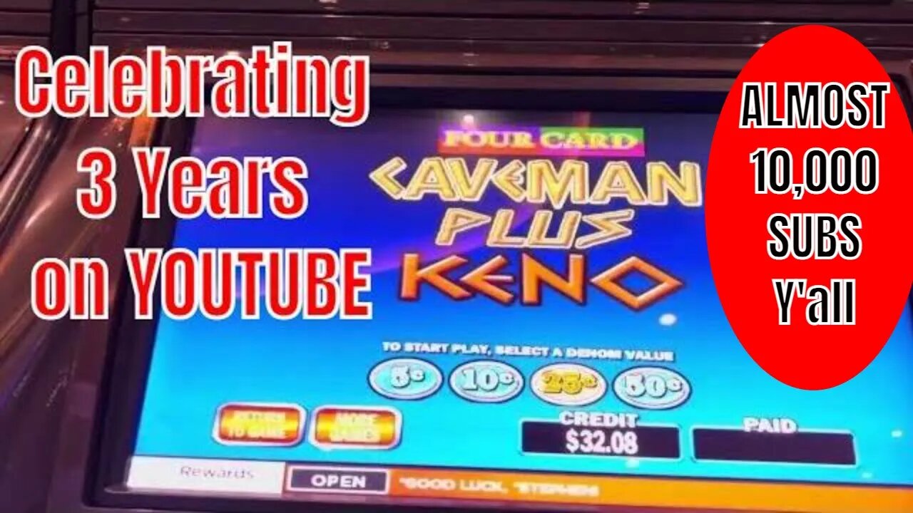 LAS VEGAS STUFF - Over 1/2 Hour of Casino Action - ENJOY KENO and SLOTS