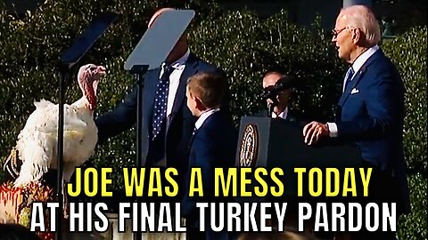 Slurring Joe Biden did his FINAL TURKEY PARDON today…and THAT we are Thankful for!