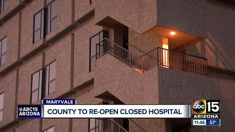 Shuttered hospital in west Phoenix sold; will reopen in 2019