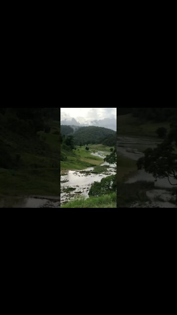 Flash flood runs a river through our property 22 Feb 2022