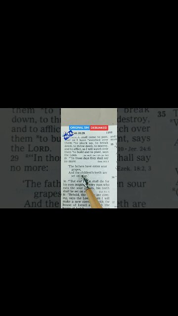 The Doctrine of Original Sin is a LIE!