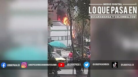 Incendio en él hospital local del Norte en #bucaramanga