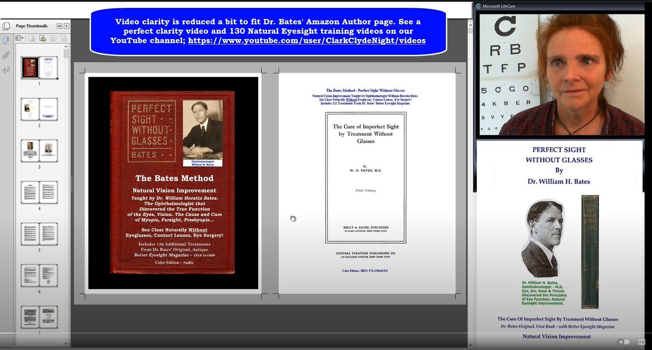 The Bates Method - Perfect Sight Without Glasses - Natural Vision Improvement