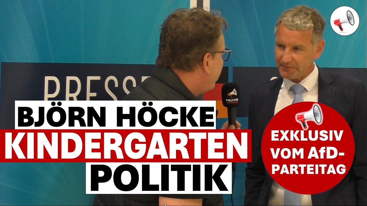 Björn Höcke: Kindergartenaktionen gegen die AfD | AfD-Parteitag 2024 in Essen