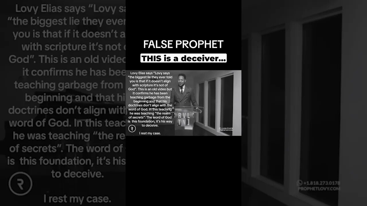 Do NOT listen to this mans teachings.. #shortvideo #falseprophet #shorts #short