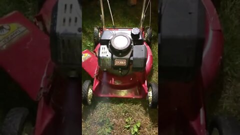 Old toro push mower starts like a broot!!