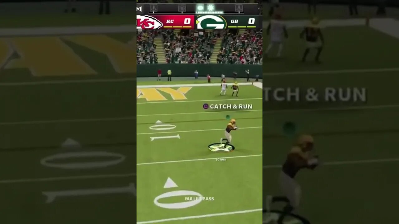 AARON JONES HURDLES A DEFENDER #drw15 #madden23 #packers