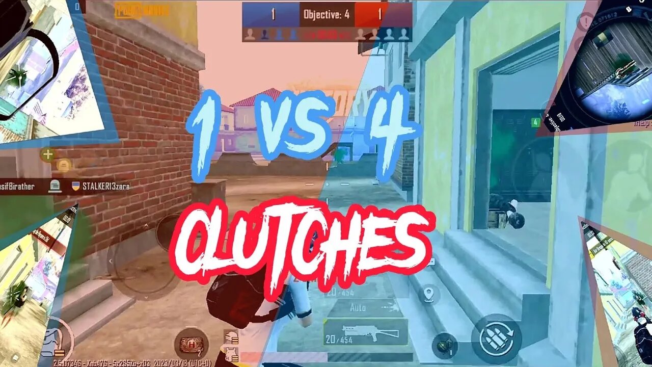 1 vs 4 clutches in pubg mobile @TechnoGamerzOfficial