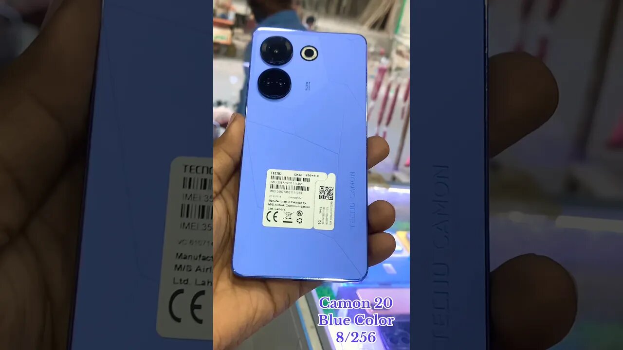 Techno Camon 20 price in pakistan | techno camon 20 blue color | techno camon20 #camon20 #shorts