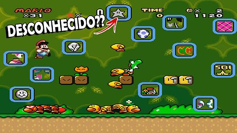 Itens Desconhecidos da Caixa reserva no Super Mario World