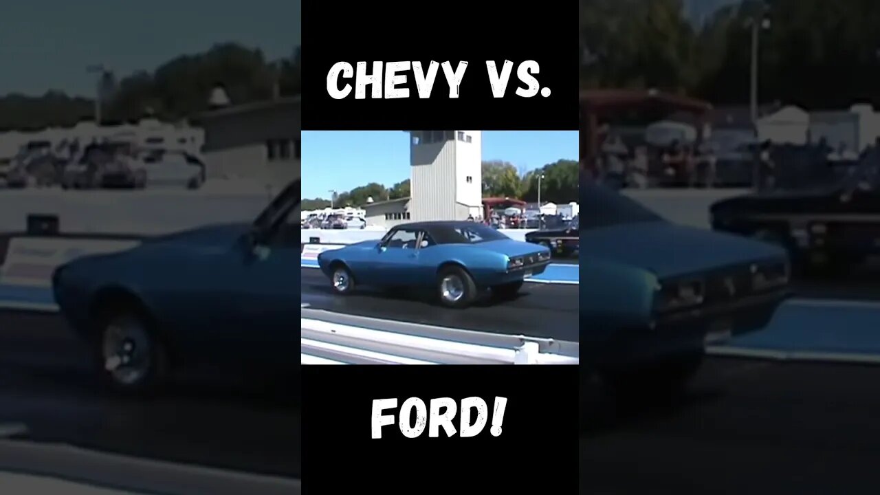 Epic Chevy vs. Ford Drag Race! #shorts