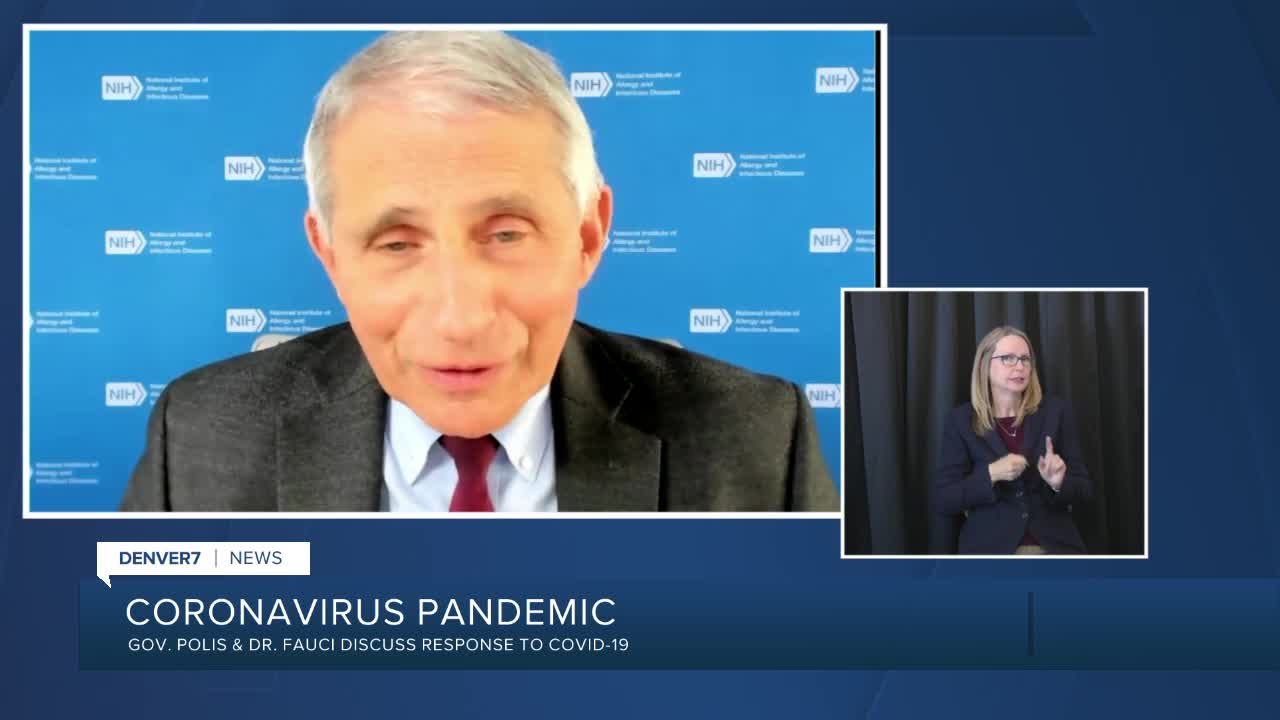 Colorado Gov. Polis, Dr. Anthony Fauci discuss COVID-19 response, vaccine