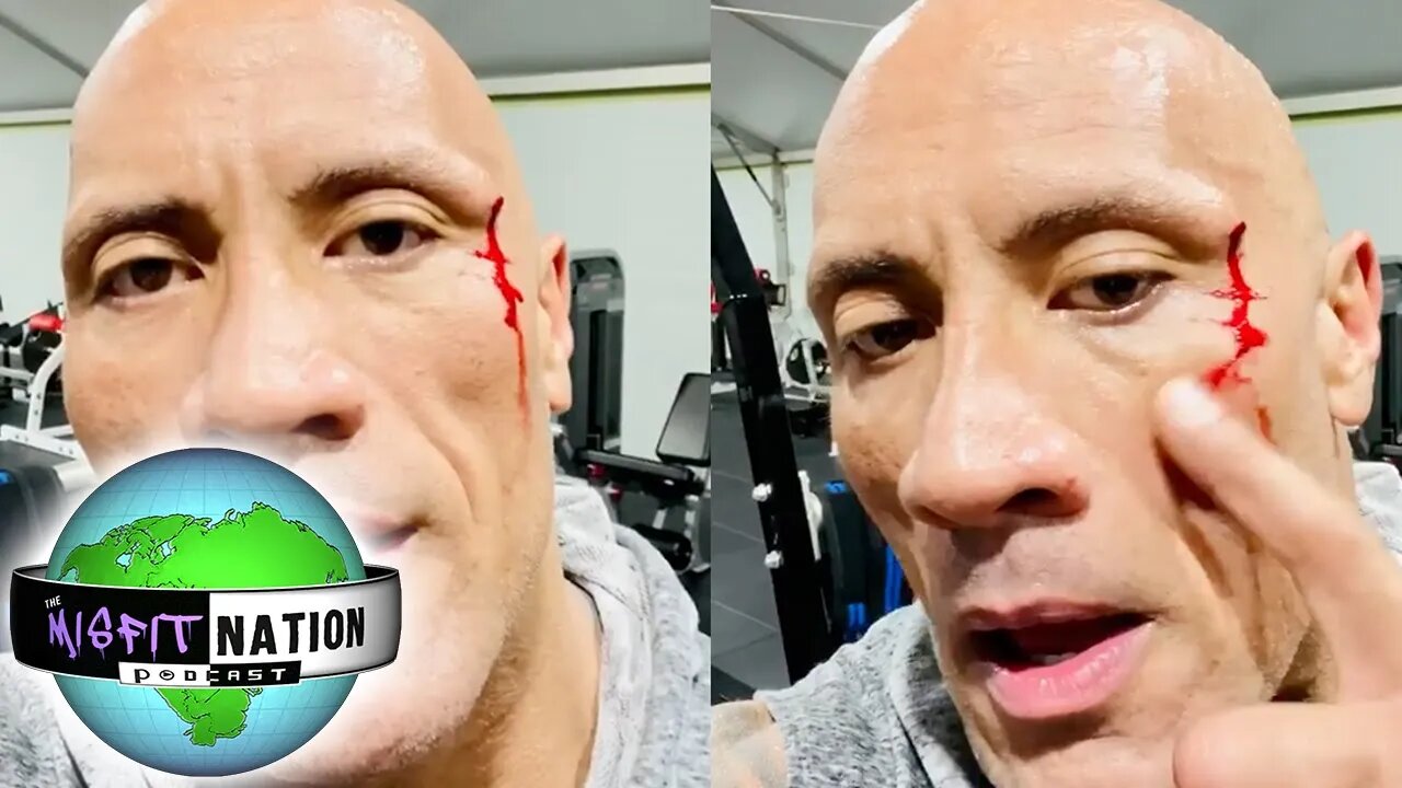The Rock Gets Hurt in the Gym