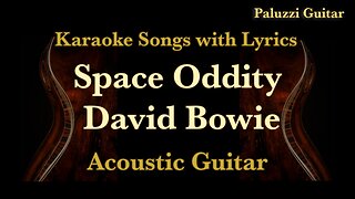 David Bowie Space Oddity Acoustic Guitar [Karaoke Songs with Lyrics]