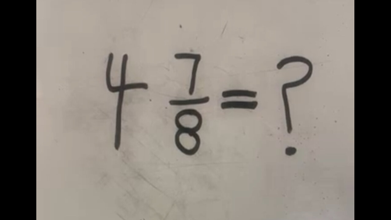 Converting Mixed Numbers into Improper Fractions