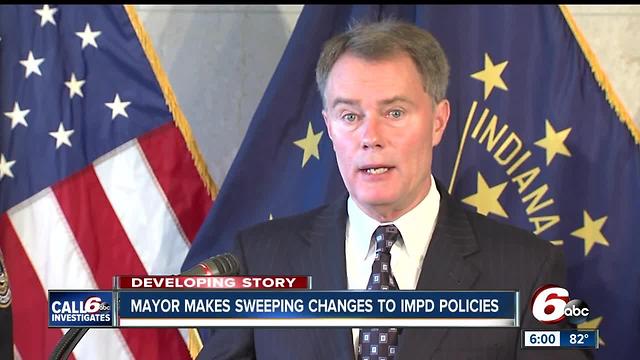 Mayor makes sweeping changes to IMPD