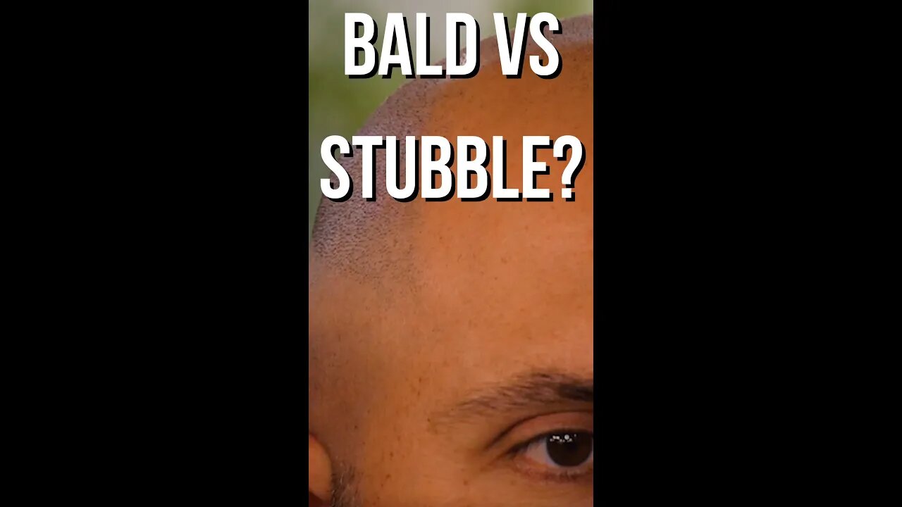 What's the difference between bald and stubble?