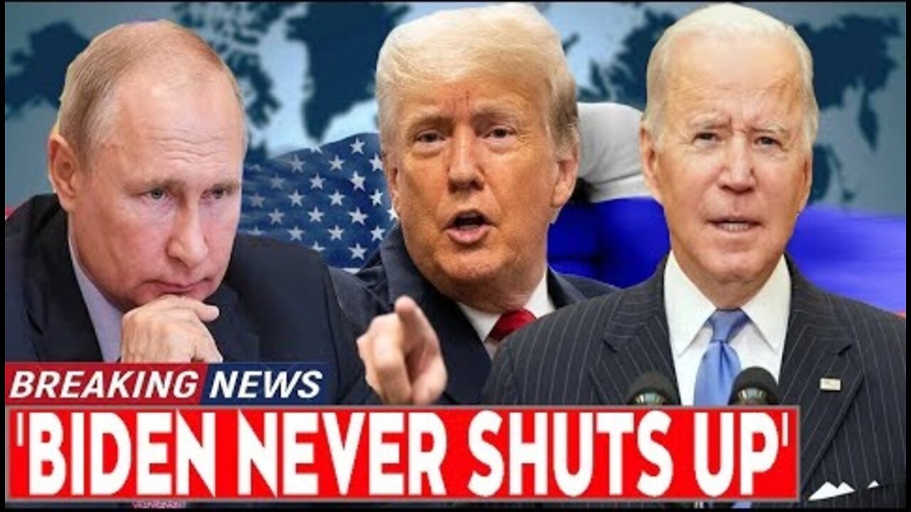 Biden FOOLS around with STUPID 'w.ar trial' proposal against Putin...Trump rejects INSTANTLY