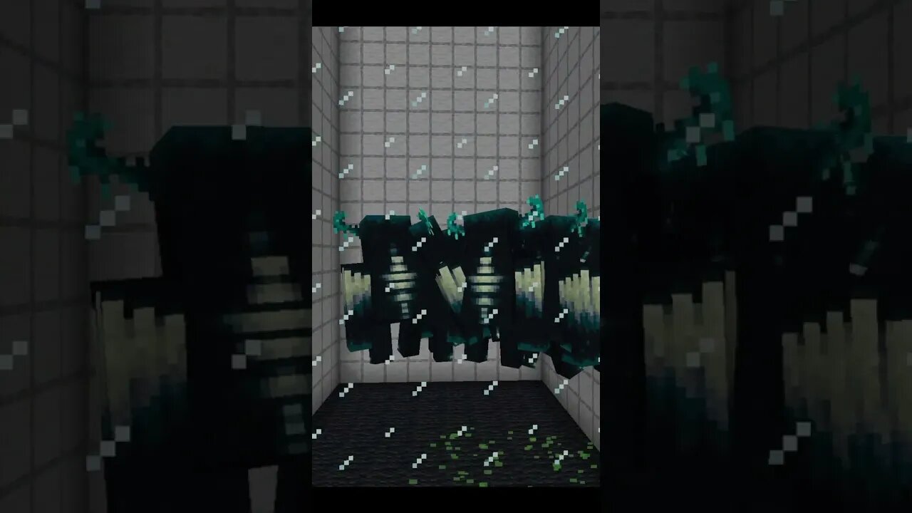 #minecraft | Wardens on a trampoline! #shorts