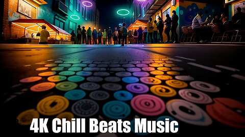 Chill Beats Music - Electronic KAN-YAY | (AI) Audio Reactive Shoreditch Street | Great Time