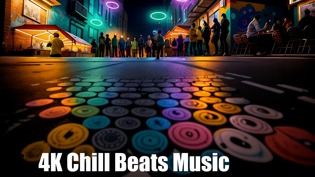 Chill Beats Music - Electronic KAN-YAY | (AI) Audio Reactive Shoreditch Street | Great Time