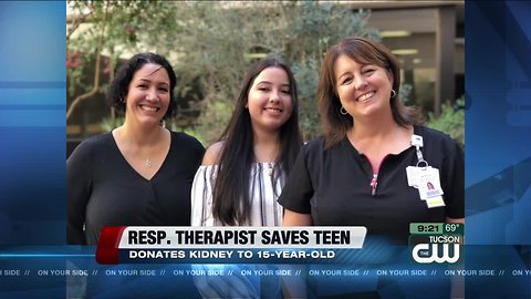 St. Mary's therapist donates kidney to Tucson teenager