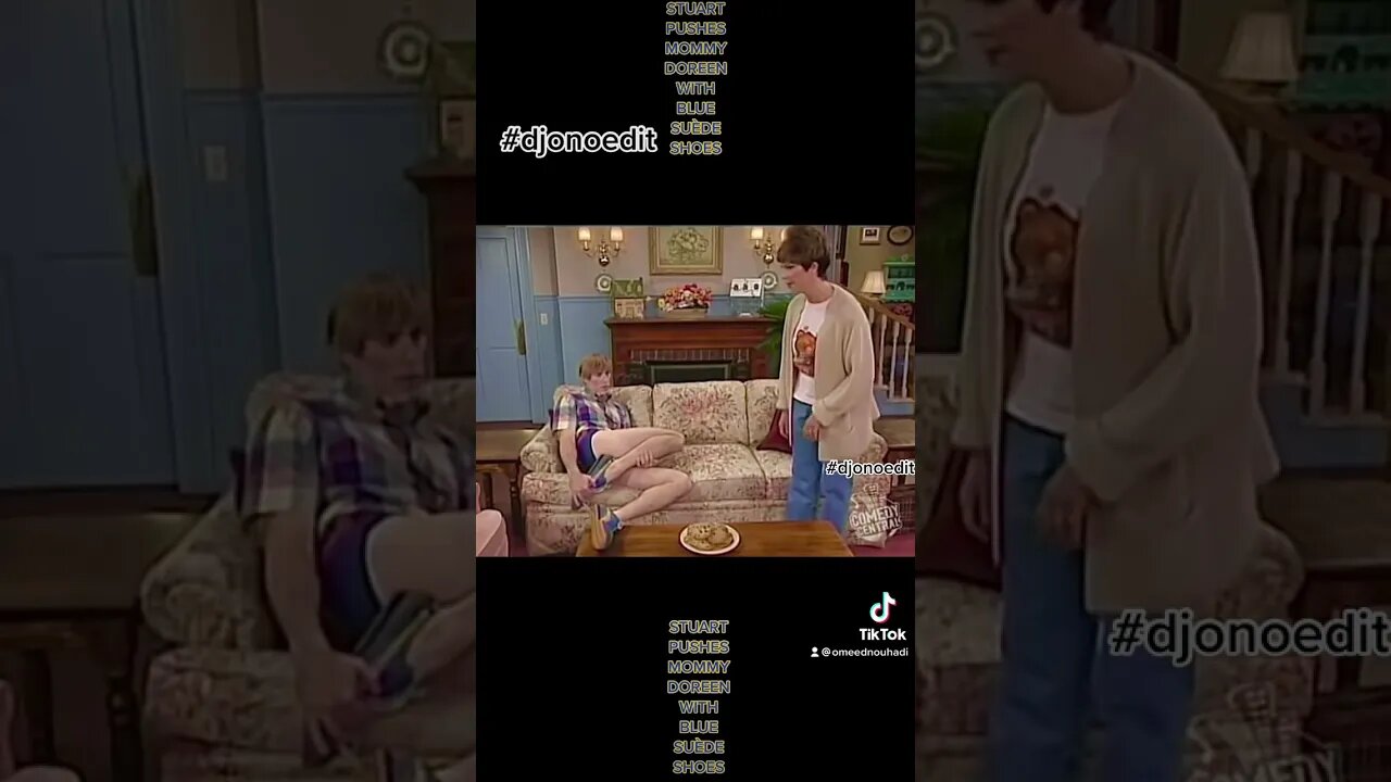 Stuart pushes mom Doreen with Blue Suede Shoes #stuart #doreen #djonoedit #omeednouhadi #funny