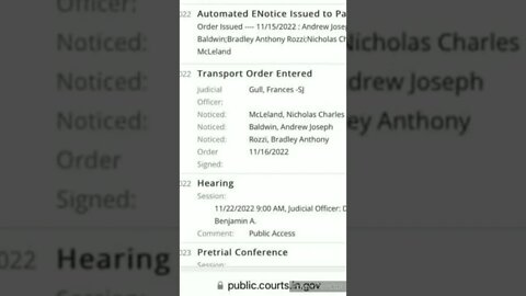DELPHI UPDATE RICHARD ALLEN TRANSPORT ORDER FILED ON NOV 16 2022
